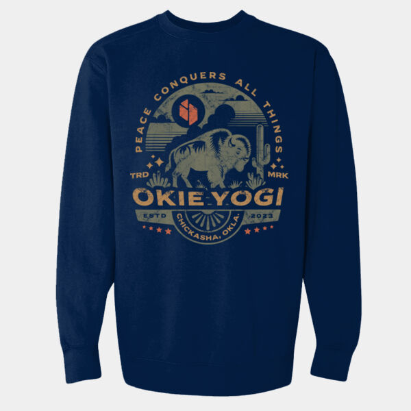 Bison OK Yoga Crewneck Sweatshirt Thumbnail